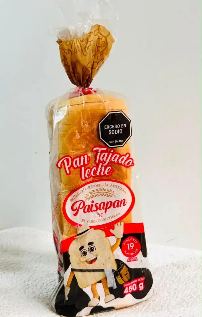 PAN TAJADO LECHE 10X450 GR PAISA