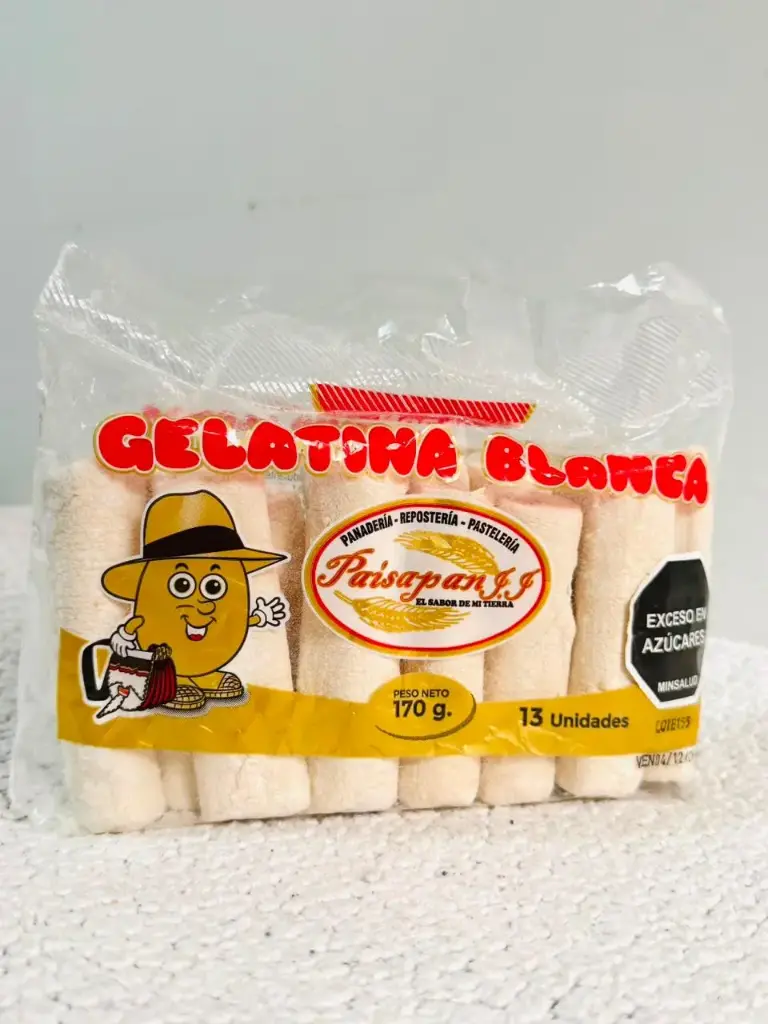 GELATINA BLANCA 50X13 UNIDADES PAISA