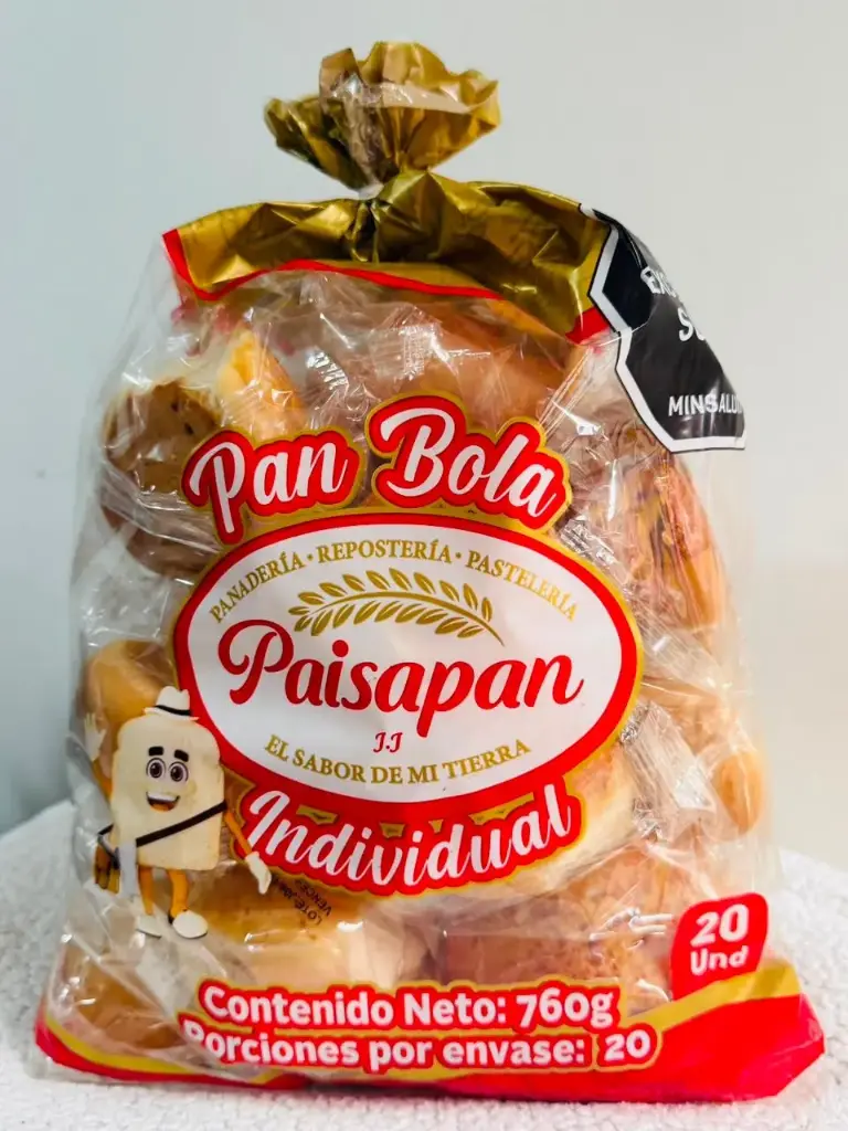 PAN BOLA INDIVIDUAL 5X20 UNIDADES PAISA